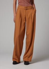 Womenx27s Tan Textured Bootcut Trousers at Paul Smith